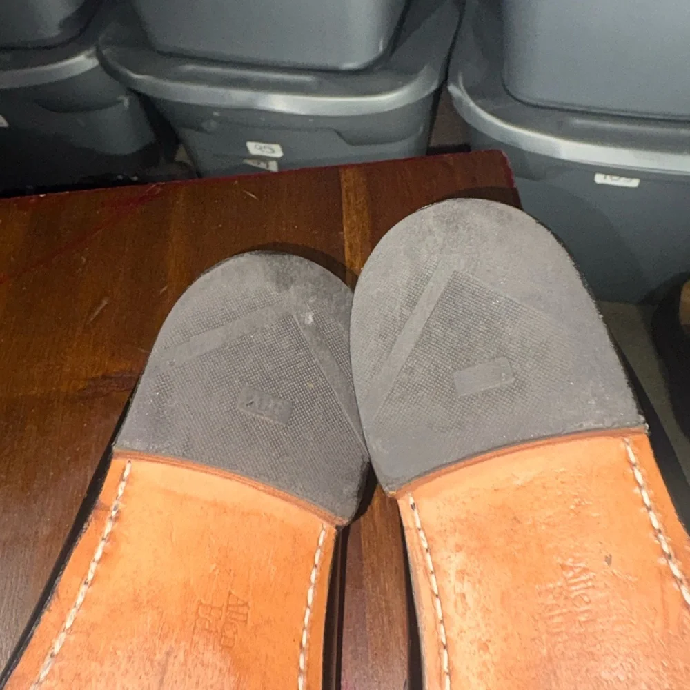 Allen Edmonds Black Leather Slip-On Size 10 Loafers(123) - Picture 10 of 12